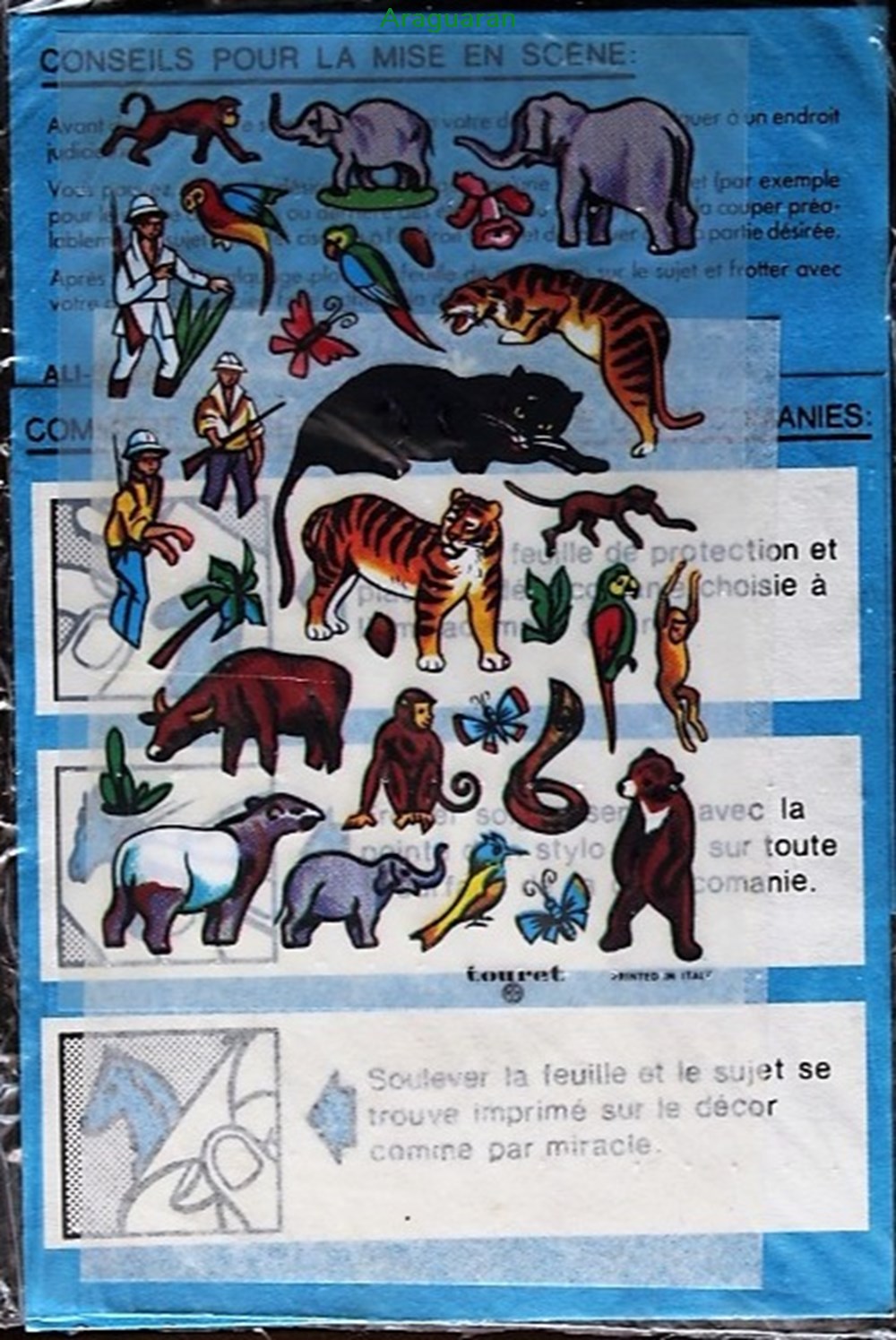 divers decorations magnets autocollants decalcomanies decorama touret la jungle