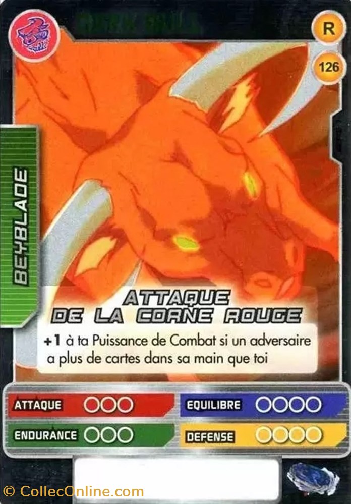 jeux jouets jeu carte collectionner tcg beyblade 126 160 dark bull