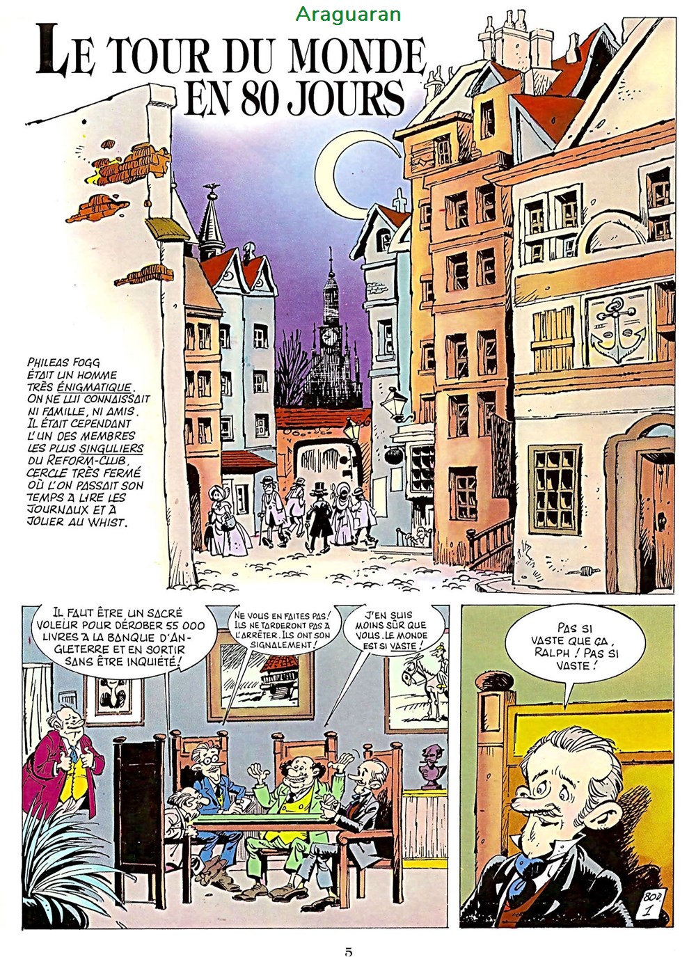 Aventure et l'histoire (L') - 03 - Le tour du monde en 80 jours 2 livres bd revues bandes dessinees aventure et histoire l 03 le tour du monde en 80 jours