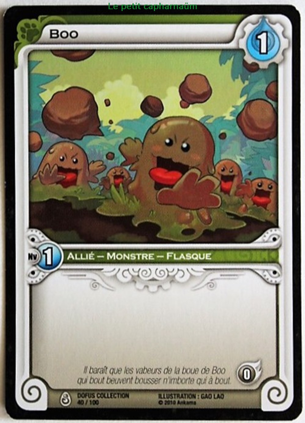 Wakfu TCG - 2011 - Dofus Collection - 040 - Boo - commune jeux de societe jouets jeu carte collectionner wakfu tcg 2011 dofus collection 040 boo commune