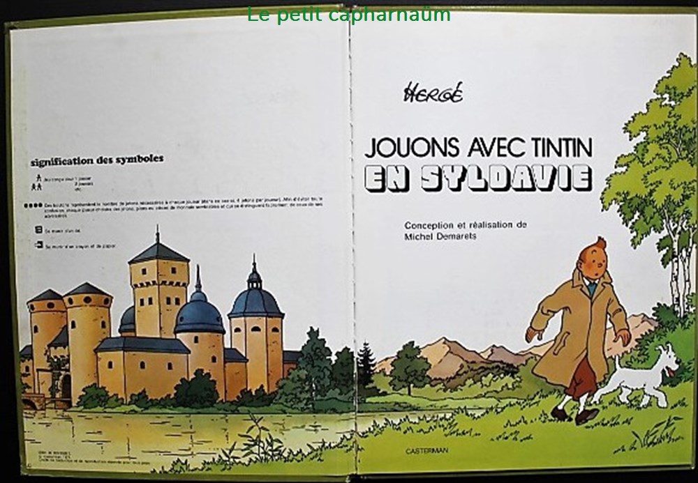 Tintin - HS - Jouons avec Tintin en Syldavie - EO 1974 3 livres bd revues bandes dessinees tintin hs jouons avec tintin en syldavie eo 1974