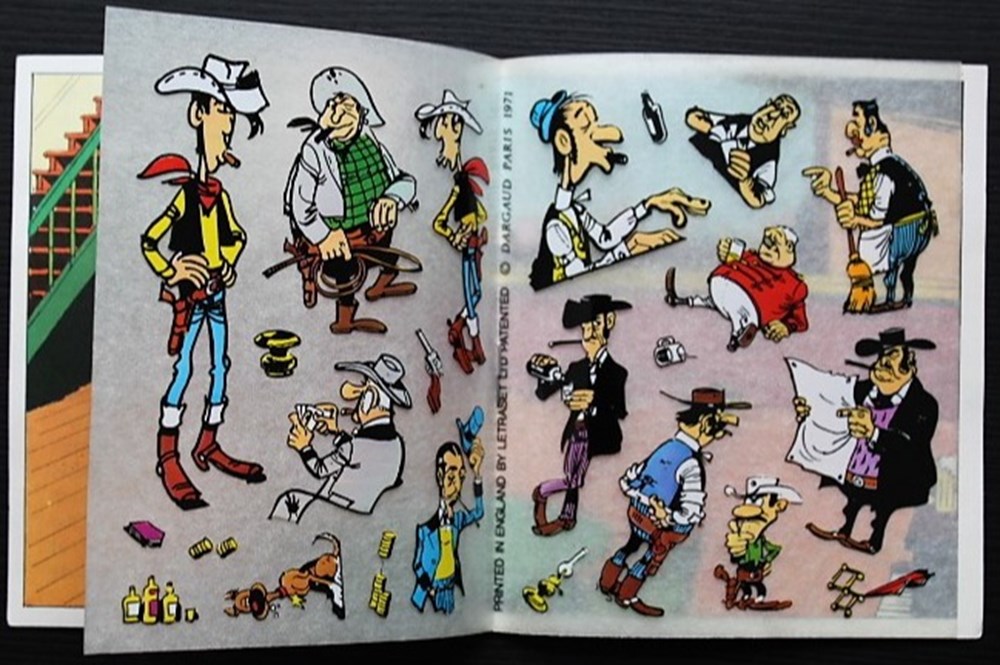 Décorama - Dargaud Décotrans N°4 - Lucky Luke ; Le saloon 2 divers decorations magnets autocollants decalcomanies decorama dargaud decotrans n 4 lucky luke le saloon