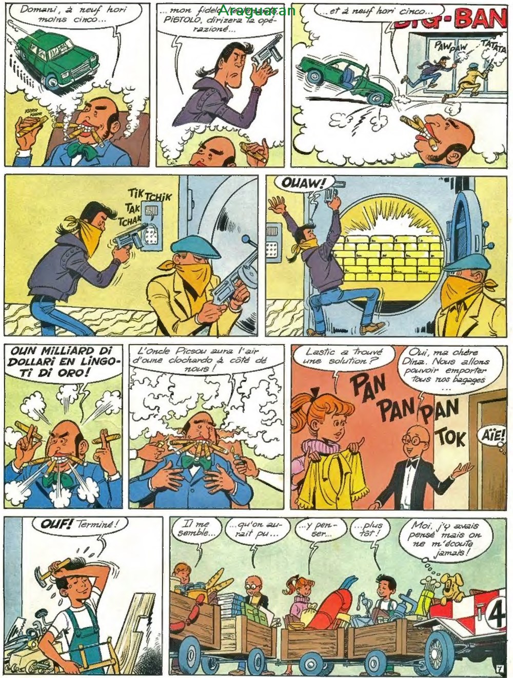 Album - 4 as (Les) - 22 - Les 4 as et le hold-up de la Big Bank 8 livres bd revues bandes dessinees album 4 as les 22 les 4 as et le hold up de la big bank