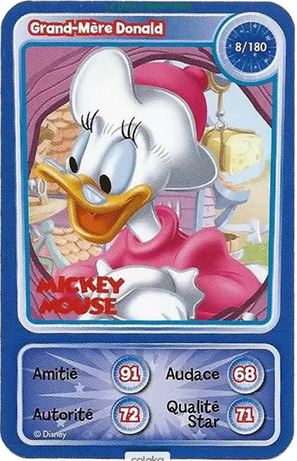 TCG Disney Auchan 2010 - 008 - Grand mère Donald jeux jouets jeu de carte collectionner tcg disney auchan 2010 008 grand mere donald