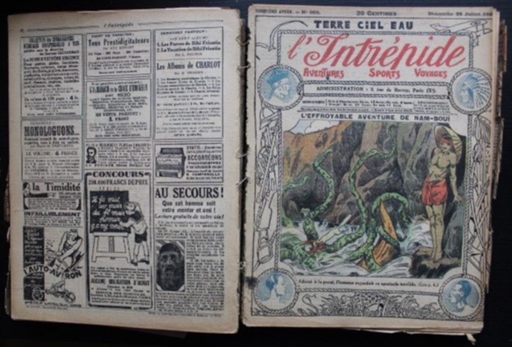L'intrépide (avant-guerre) - Recueil 20 ème année - Du n° 959 à 1010 -1929 6 livres bd revues vieux journaux l intrepide avant guerre recueil 20 eme annee du n 959 a 1010 1929