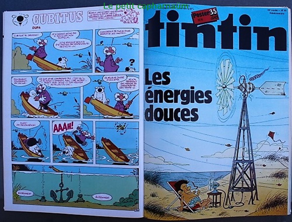 Tintin (édition Belge) - Recueil N°158 - Du n°38 au 47 de 1983 4 livres bd revues vieux journaux tintin edition belge recueil n 158 du n 38 au 47 de 1983
