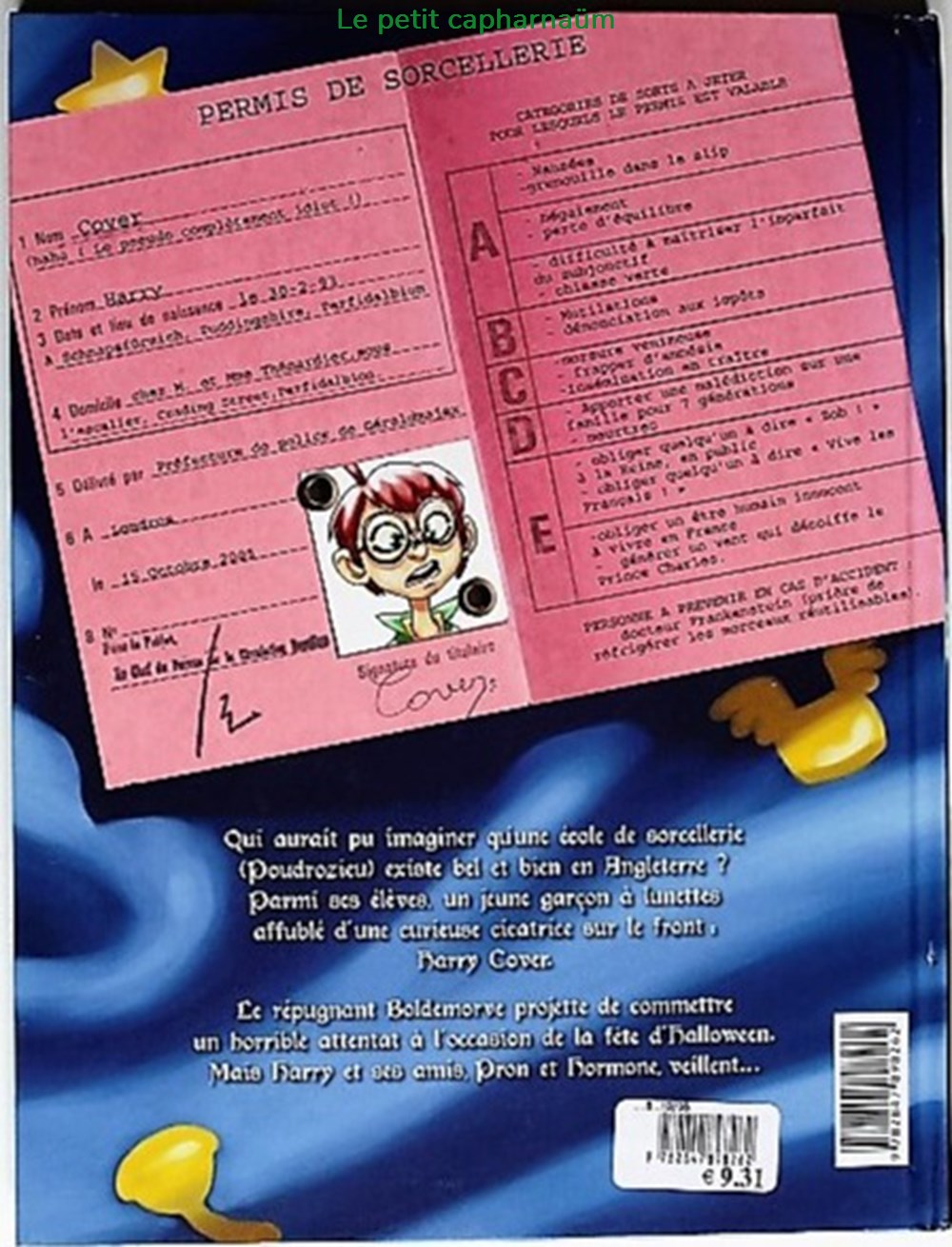 livres bd revues bandes dessinees harry cover 01 ensorcelante parodie eo 2005