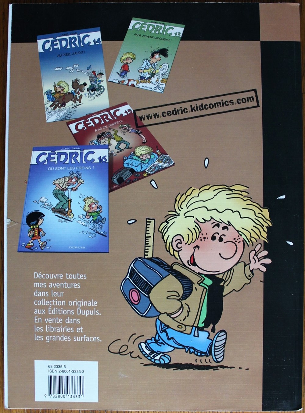 Cédric - 04 - Papa a de la classe - Rééd. 2002 livres bd revues bandes dessinees cedric 04 papa a de la classe reed 2002