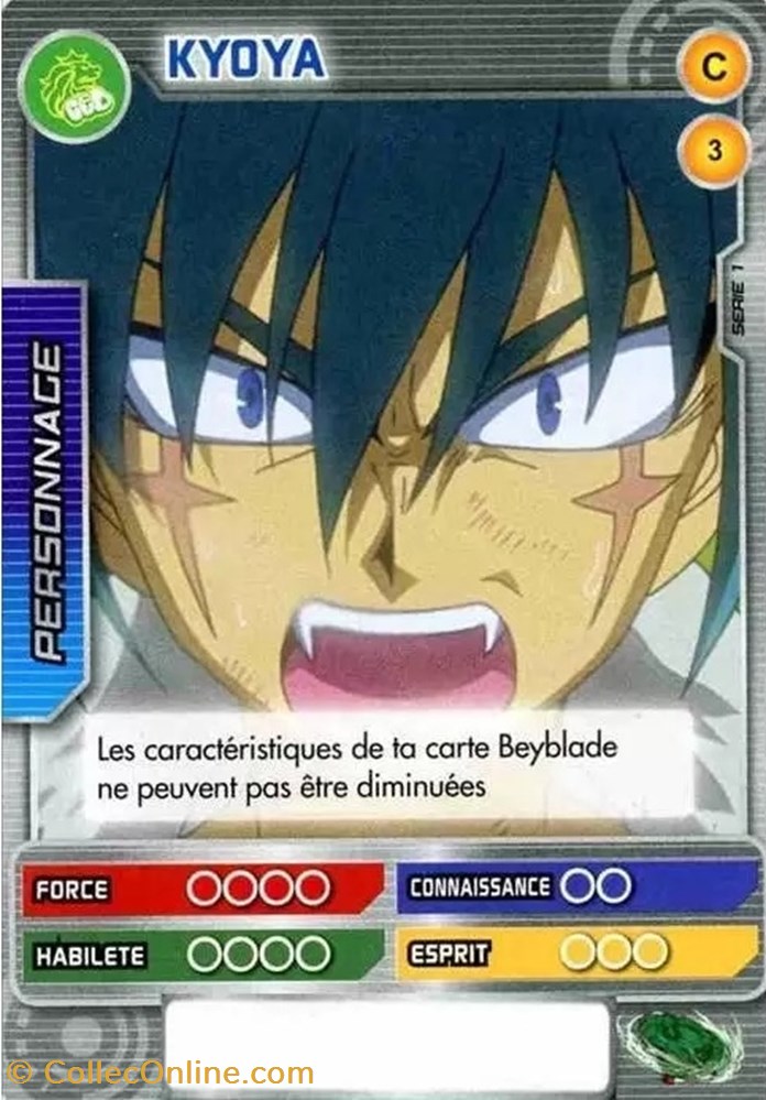 jeux jouets jeu carte collectionner tcg beyblade 003 160 kyoya