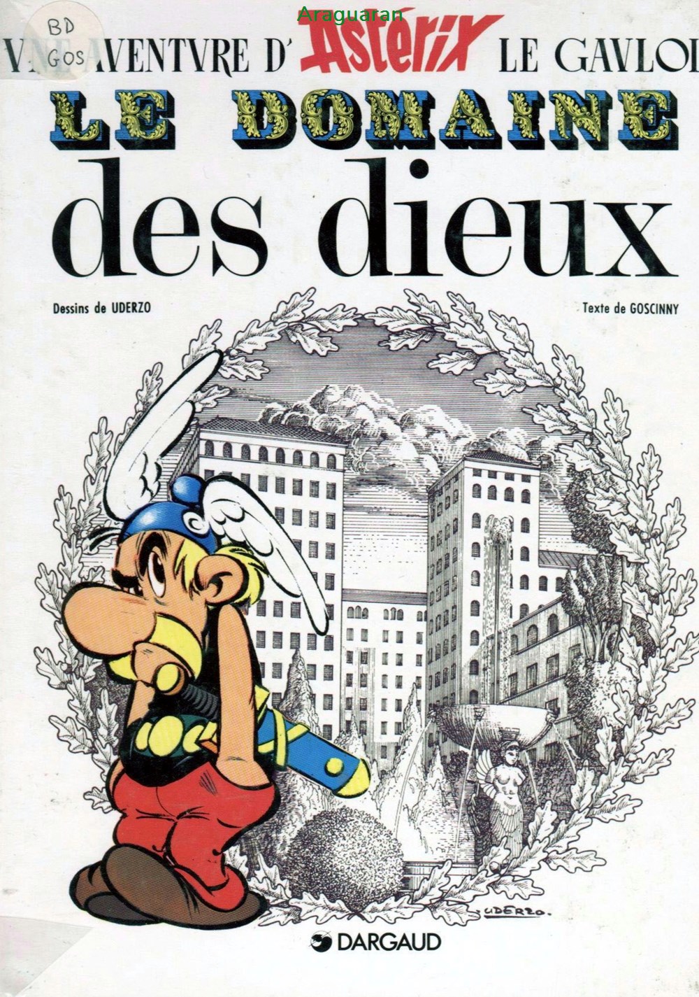 Album - Astérix - 17 - Le domaine des Dieux livres bd revues bandes dessinees album asterix 17 le domaine des dieux