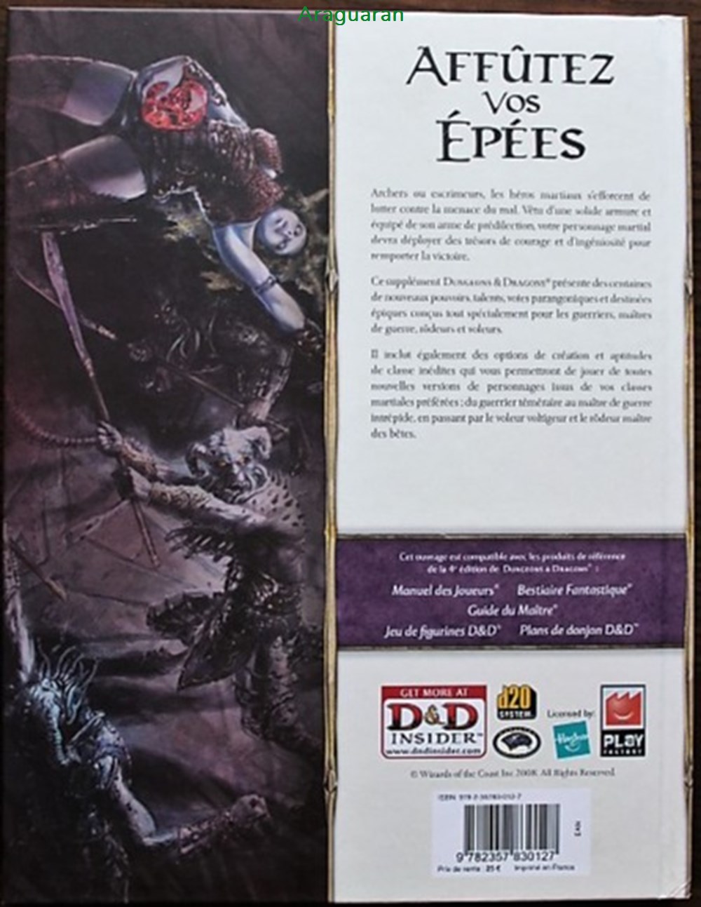 Jeu de rôle - D&D4 - L'Art de la guerre jeux societe jouets roles jeu de role d d4 art de la guerre