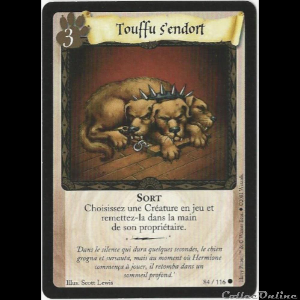 jeux jouets jeu carte collectionner tcg harry potter set de base 084 touffu endort commune