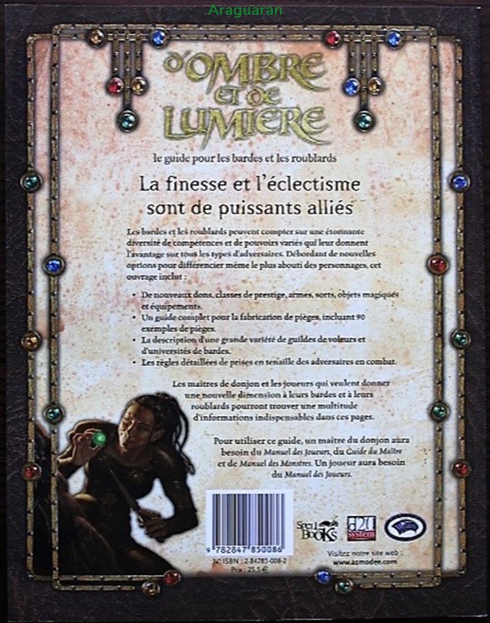 Jeu de rôle - D&D3 - D'ombre et de lumière jeux societe jouets roles jeu de role d d3 ombre et de lumiere