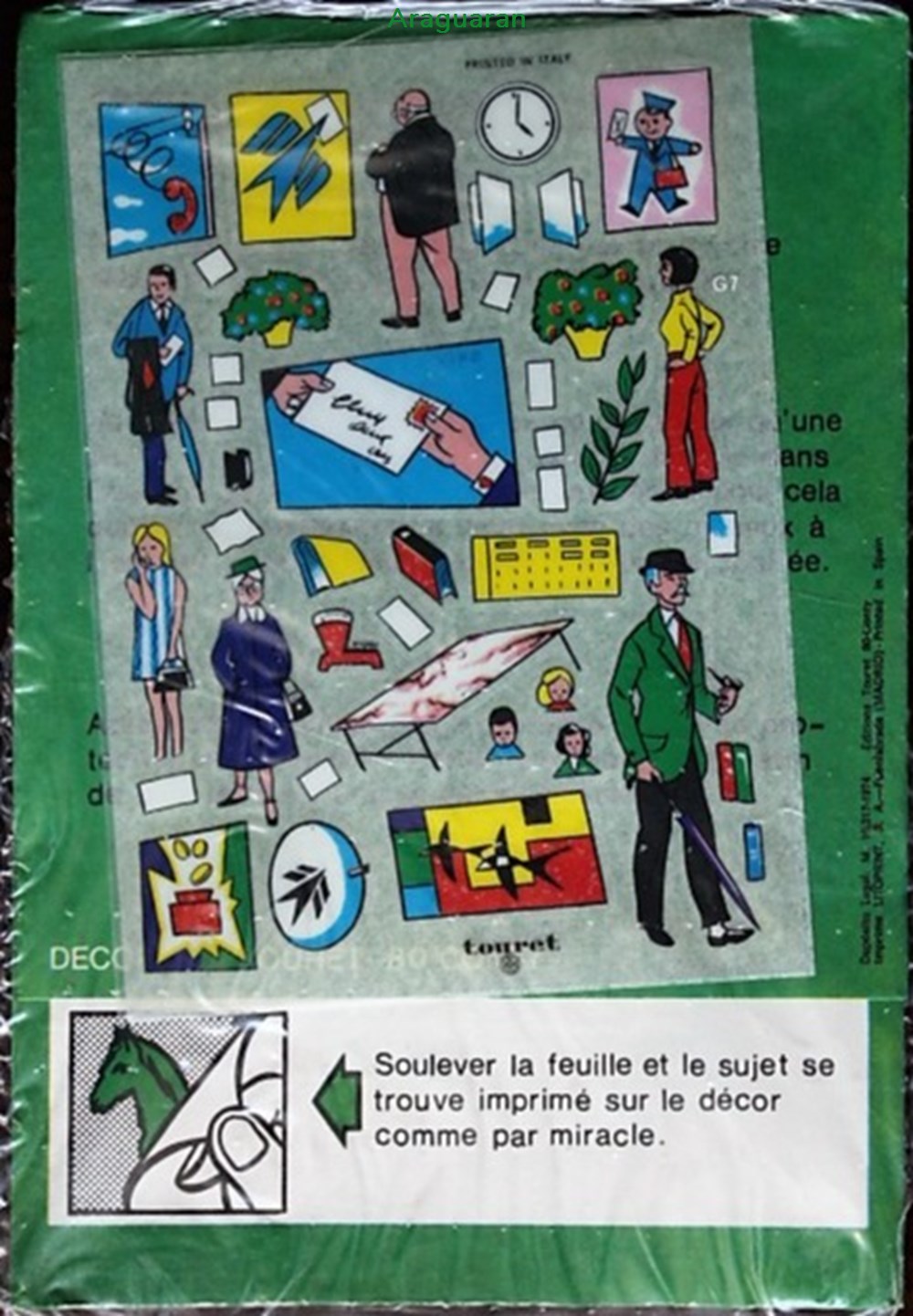 Décorama - Touret - Le bureau de poste divers decorations magnets autocollants decalcomanies decorama touret le bureau de poste