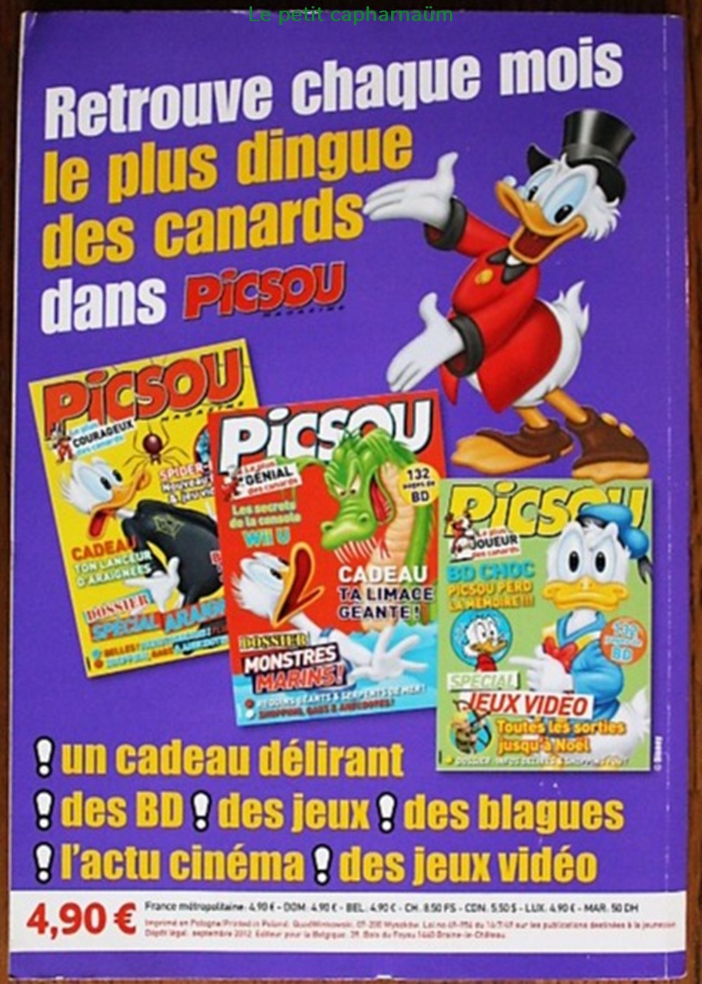 Picsou Magazine - HS N°20 - Les trésors de Picsou livres bd revues picsou magazine hs n 20 les tresors de picsou