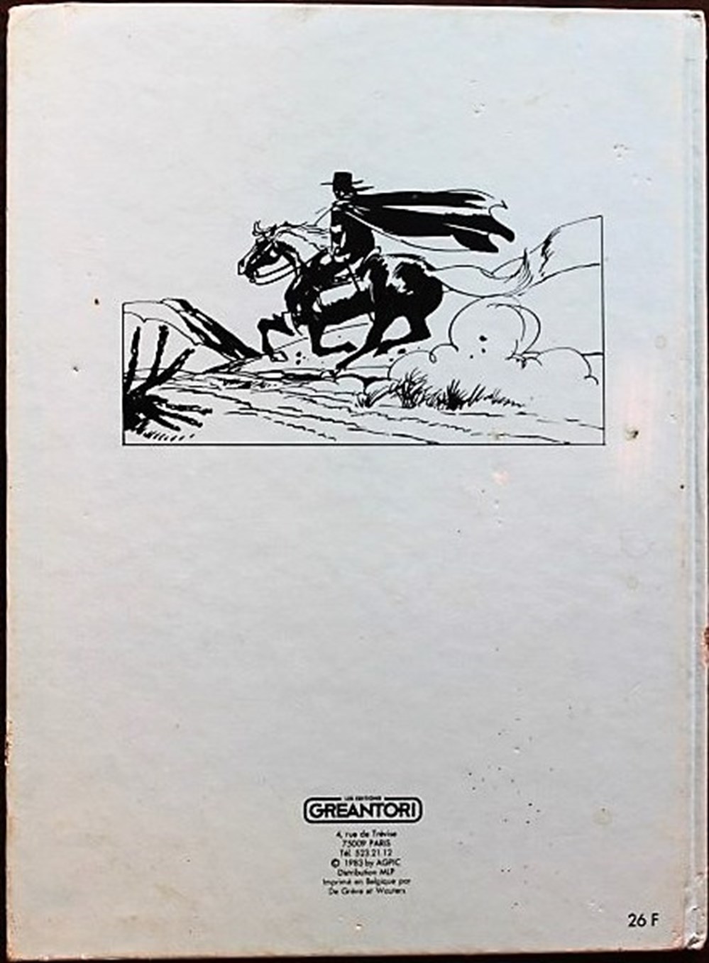 Zorro - Greantori N°1 - EO 1983 livres bd revues bandes dessinees zorro greantori n 1 eo 1983