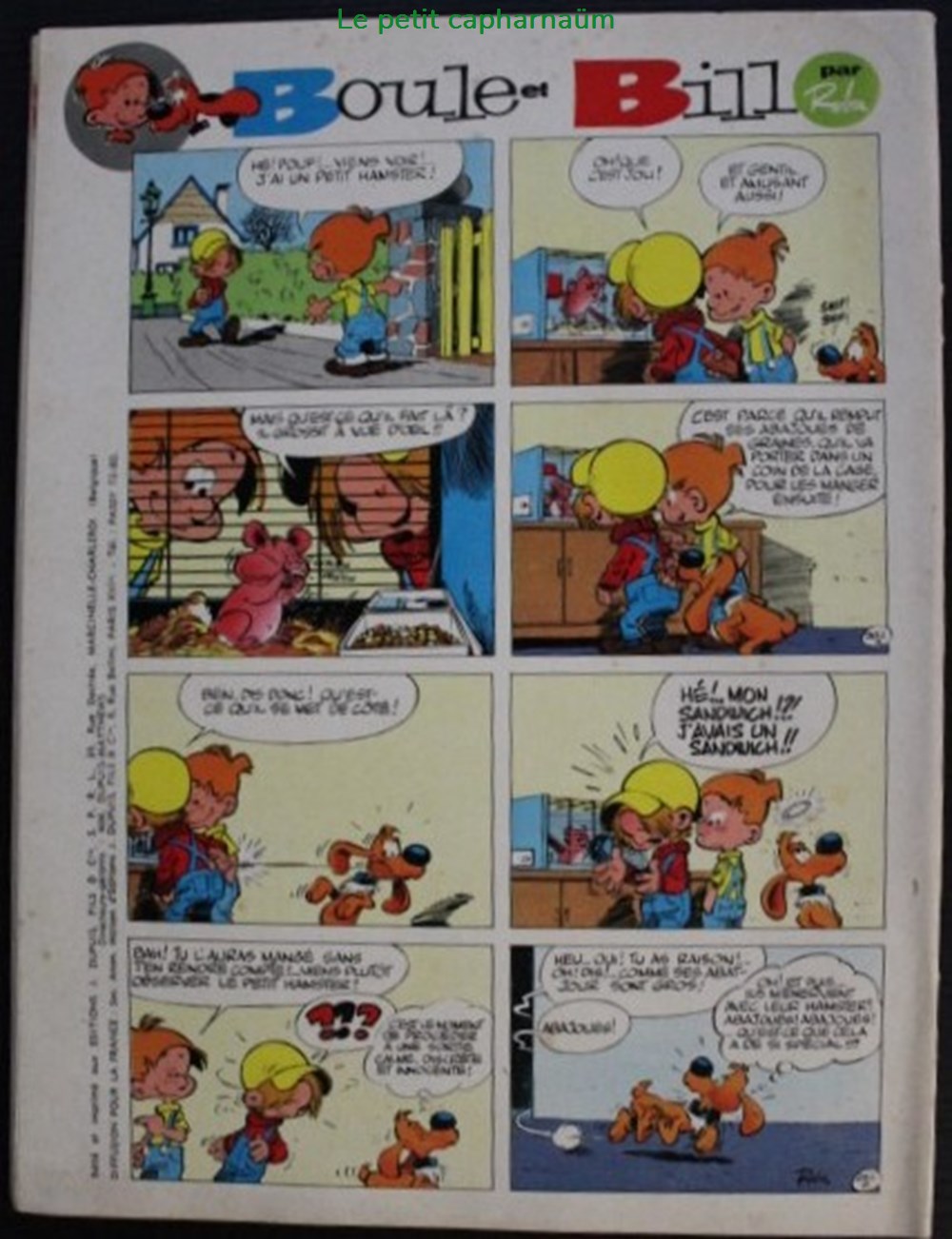 Spirou - 1554 - Couverture : Gaston Lagaffe livres bd revues spirou 1554 couverture gaston lagaffe