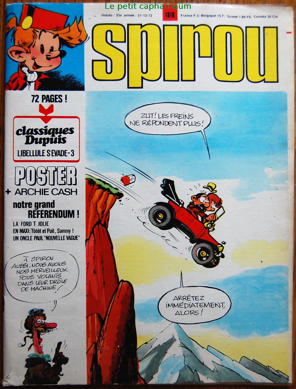 Spirou - 1810 - Couverture : Marc Lebut et son voisin - Books, Comics ...