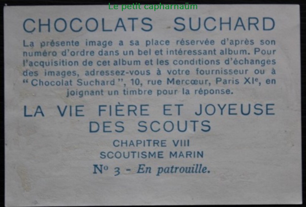 documents anciens chromos images alimentaires image chromo la vie fiere et joyeuse des scouts viii 03 en patrouille