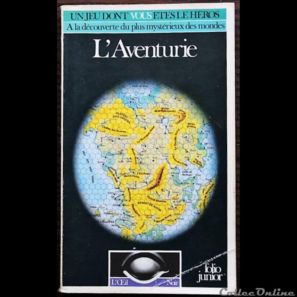 Jeu de rôle - Oeil noir (L') - Aventurie (L') - Gallimard 1986 jeux societe jouets roles jeu de role oeil noir l aventurie l gallimard 1986