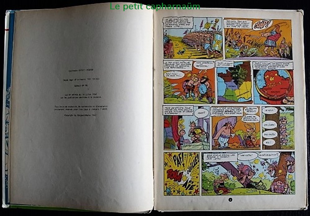 Album - Astérix - 01 - Astérix le gaulois - Rééd. 1964 5 livres bd revues bandes dessinees album asterix 01 asterix le gaulois reed 1964