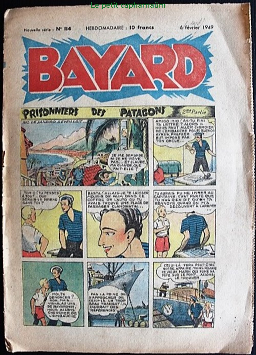Magazine - Bayard (Après Guerre / 1ère série) - N°114 - 06 février 1949 livres bd revues vieux journaux magazine bayard apres guerre 1ere serie n 114 06 fevrier 1949