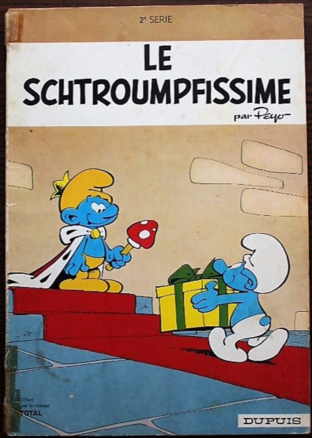 Les schtroumpfs - 02 - Le schtroumpfissime - Rééd. Publicitaire Total 1972 5 livres bd revues bandes dessinees les schtroumpfs 02 le schtroumpfissime reed publicitaire total 1972