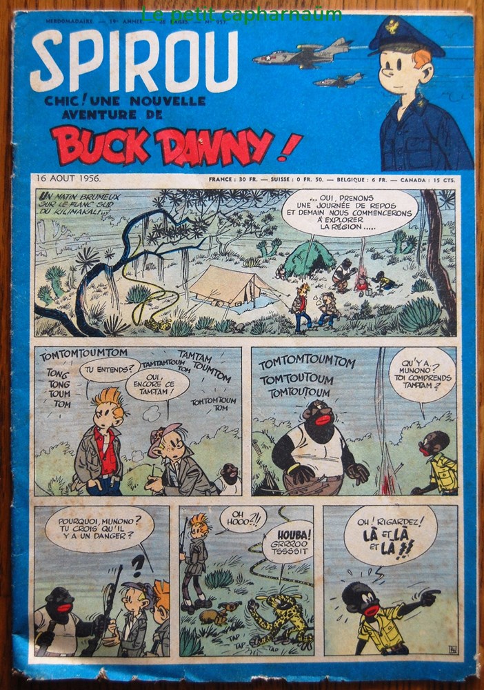 livres bd revues spirou 0957 couverture buck danny