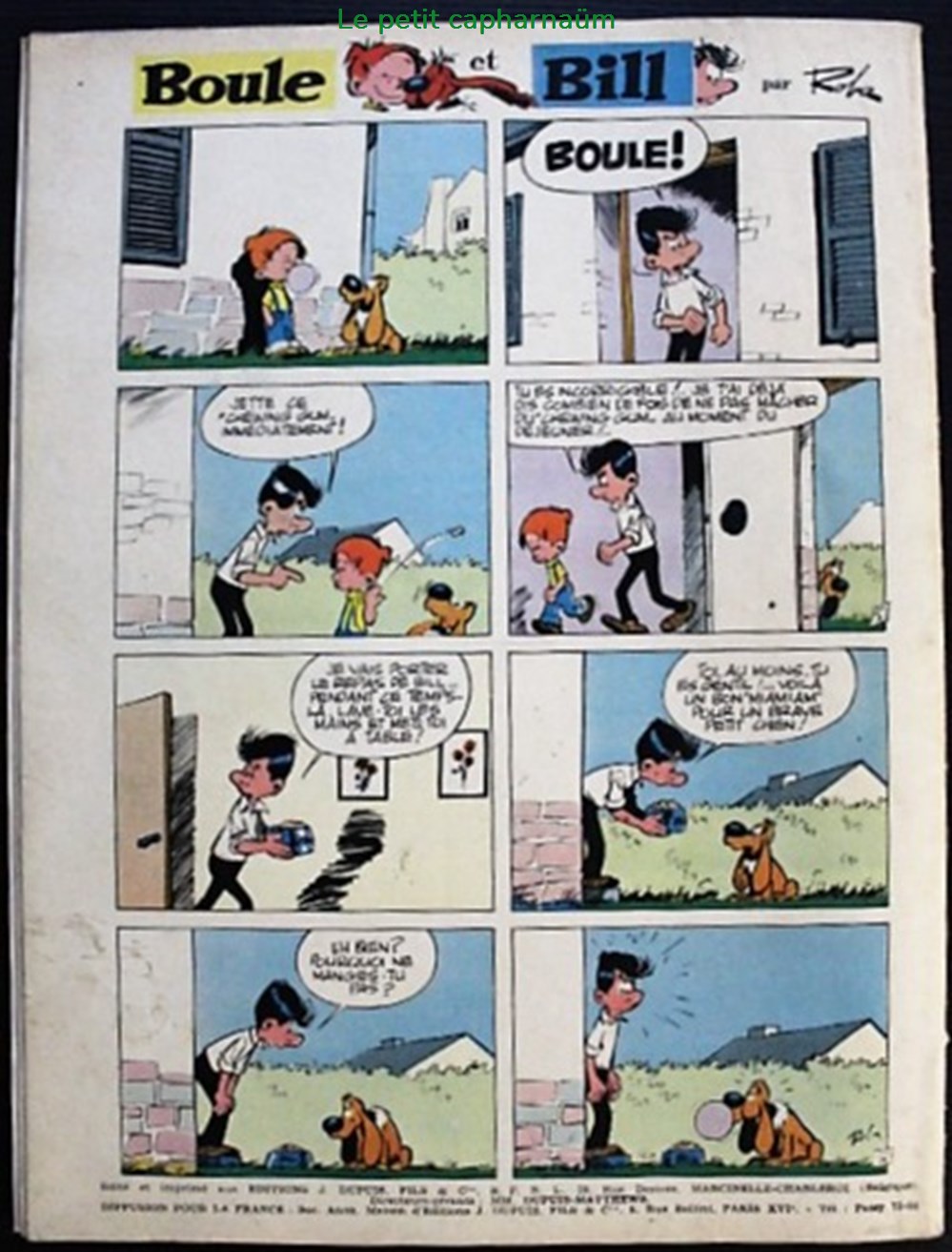 Spirou - 1379 - Couverture : Gaston Lagaffe livres bd revues spirou 1379 couverture gaston lagaffe