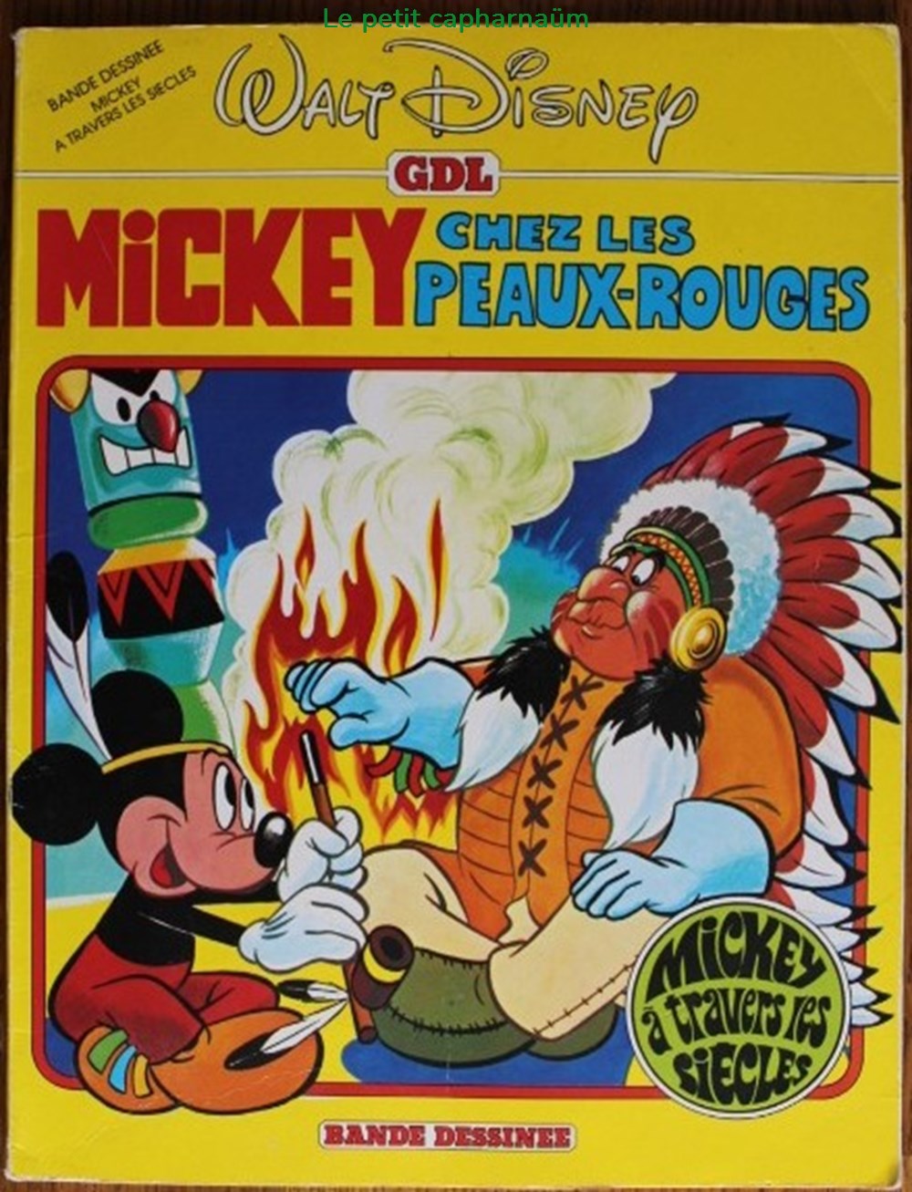 BD - Mickey à travers les siècles - 09 - Mickey chez les peaux rouges - Rééd. 1983 livres revues bandes dessinees bd mickey a travers les siecles 09 mickey chez les peaux rouges reed 1983