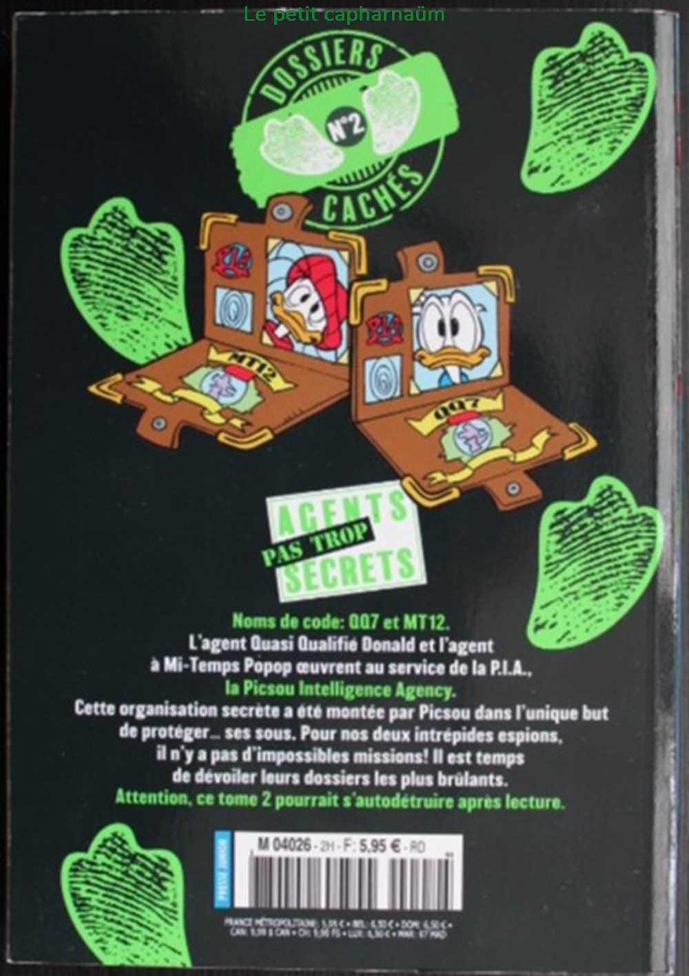 livres bd revues mickey parade 2eme serie hs collector n 12 picsou intelligence agency dossiers caches 2