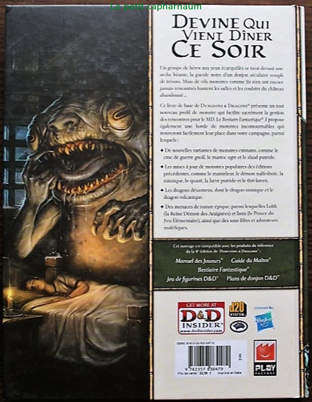 Jeu de rôle - D&D4 - Bestiaire fantastique 3 jeux societe jouets roles jeu de role d d4 bestiaire fantastique 3
