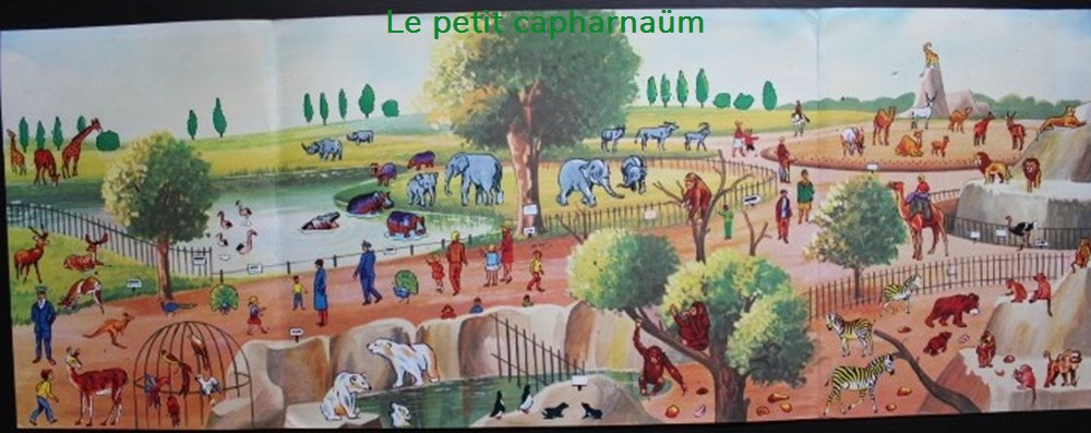 Décorama - Touret - Maxi - Le zoo 4 divers decorations magnets autocollants decalcomanies decorama touret maxi le zoo