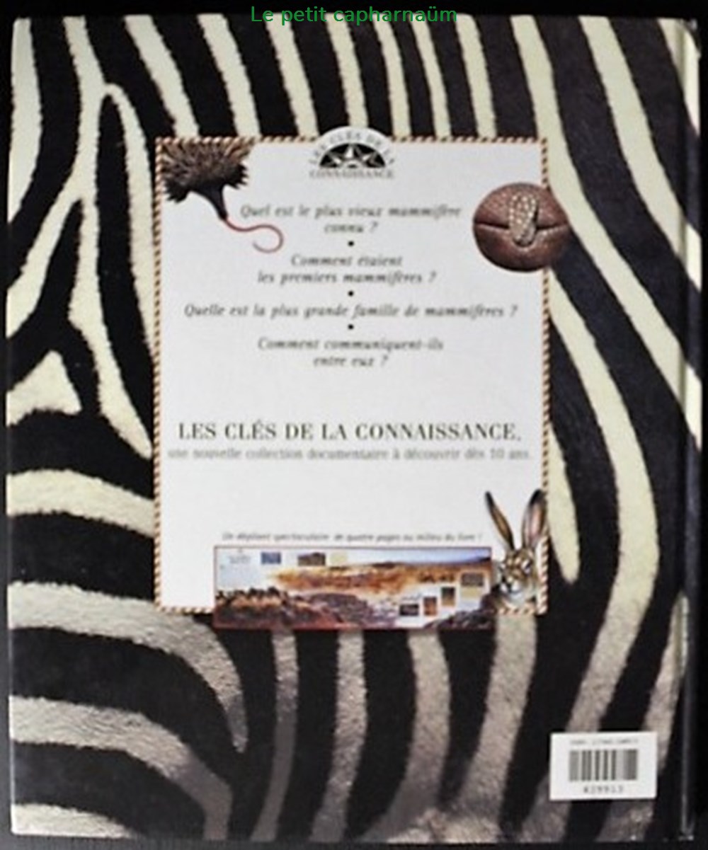 Les clés de la connaissance - 16 - Les mammifères - 1997 livres bd revues les cles de la connaissance 16 les mammiferes 1997