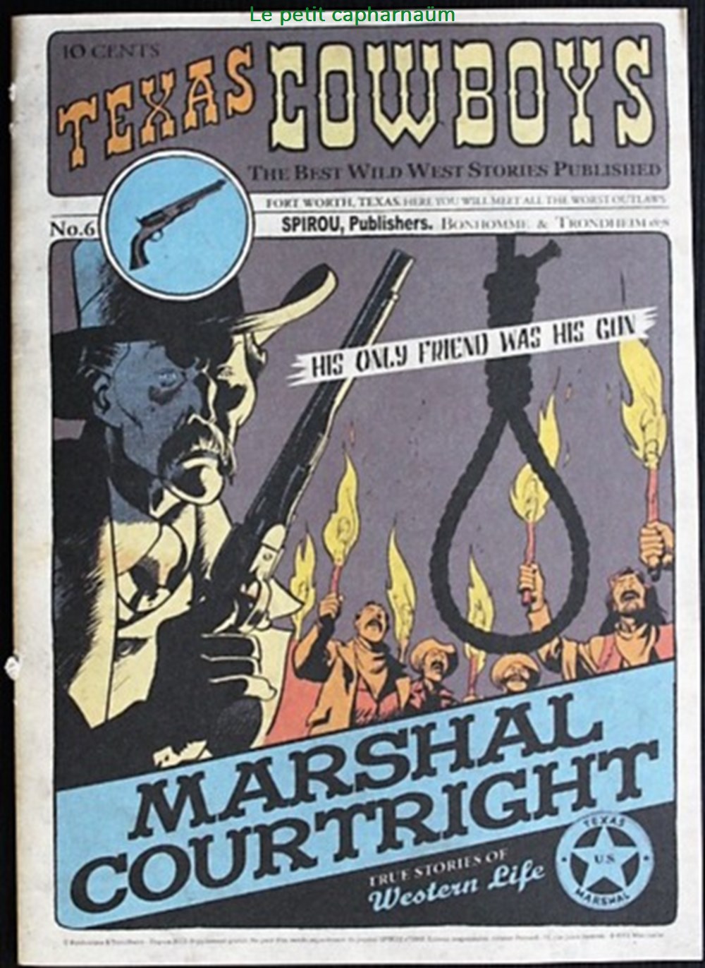 Texas Cowboys - 06 - Marshal Courtright - EO 2012 mini-récits Spirou livres bd revues bandes dessinees texas cowboys 06 marshal courtright eo 2012 mini recits spirou