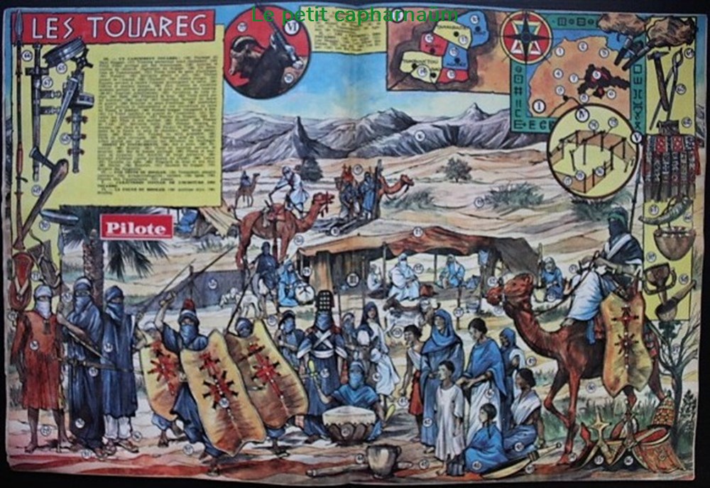Pilote - N° 170 - 24 janvier 1963 - Pilotorama : Les Touareg 3 livres bd revues pilote n 170 24 janvier 1963 pilotorama les touareg