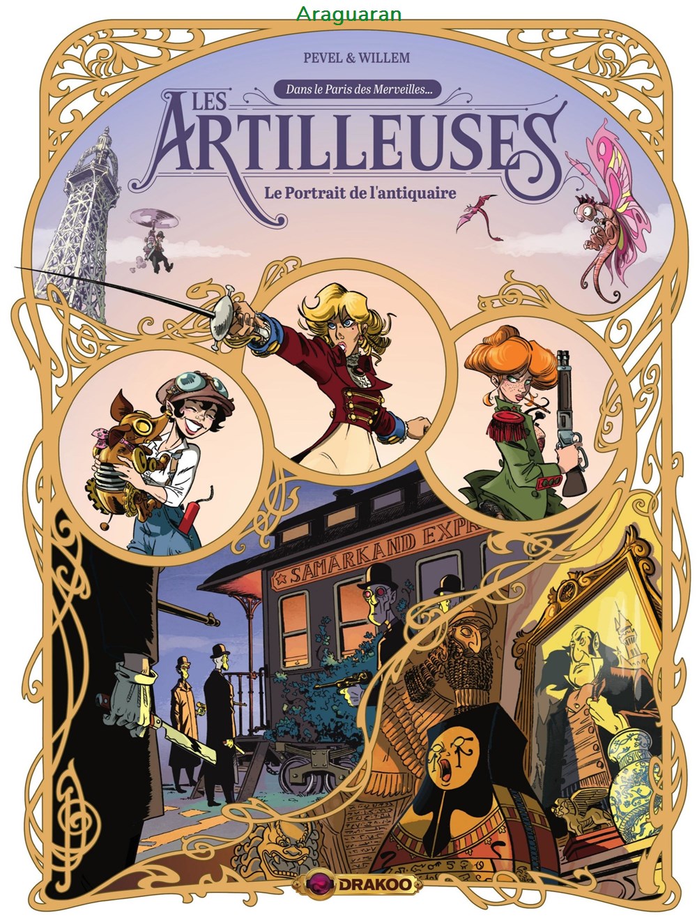 Album - Artilleuses (Les) - 02 - Le portrait de l'antiquaire livres bd revues bandes dessinees album artilleuses les 02 le portrait de antiquaire