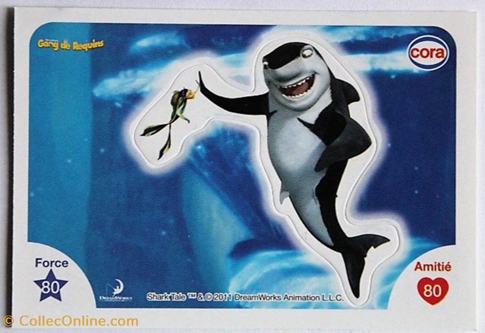 Dreamworks Cora 2011 - S005 - gang de requins jeux jouets jeu carte collectionner dreamworks cora 2011 s005 gang de requins