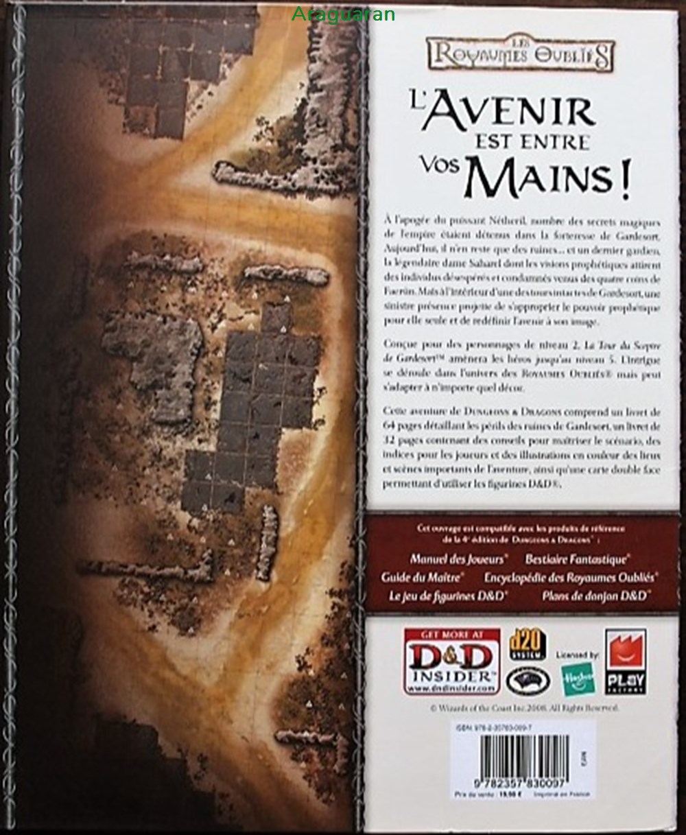 Jeu de rôle - D&D4 - La Tour du sceptre de Gardesort jeux societe jouets roles jeu de role d d4 la tour du sceptre de gardesort