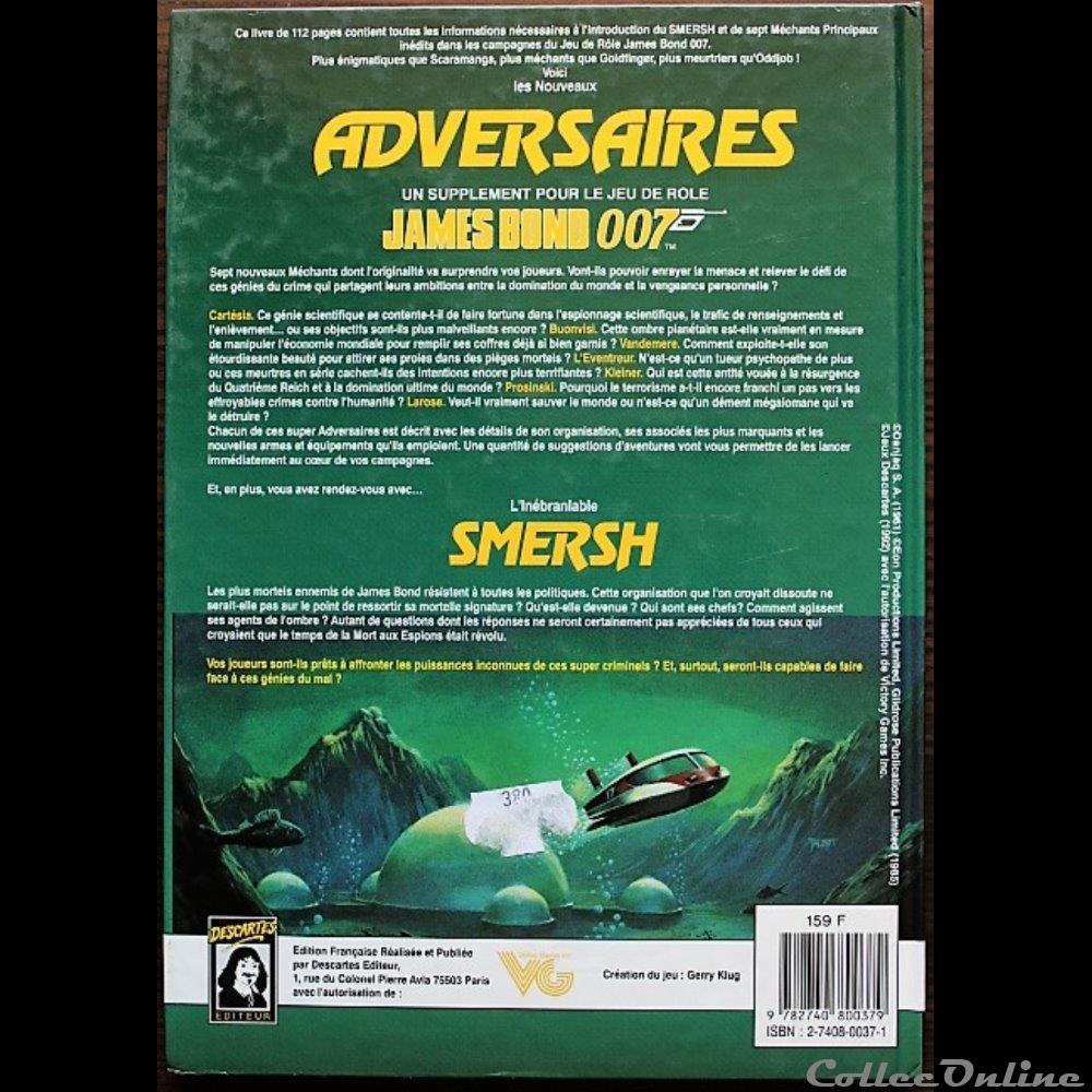 Jeu de rôle - James Bond 007 - Adversaires jeux societe jouets roles jeu de role james bond 007 adversaires