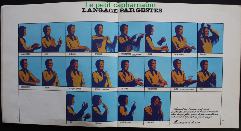 Sur la piste des indiens - Album collecteur d'images Coop 1976 7 documents anciens chromos sur la piste des indiens album collecteur images coop 1976