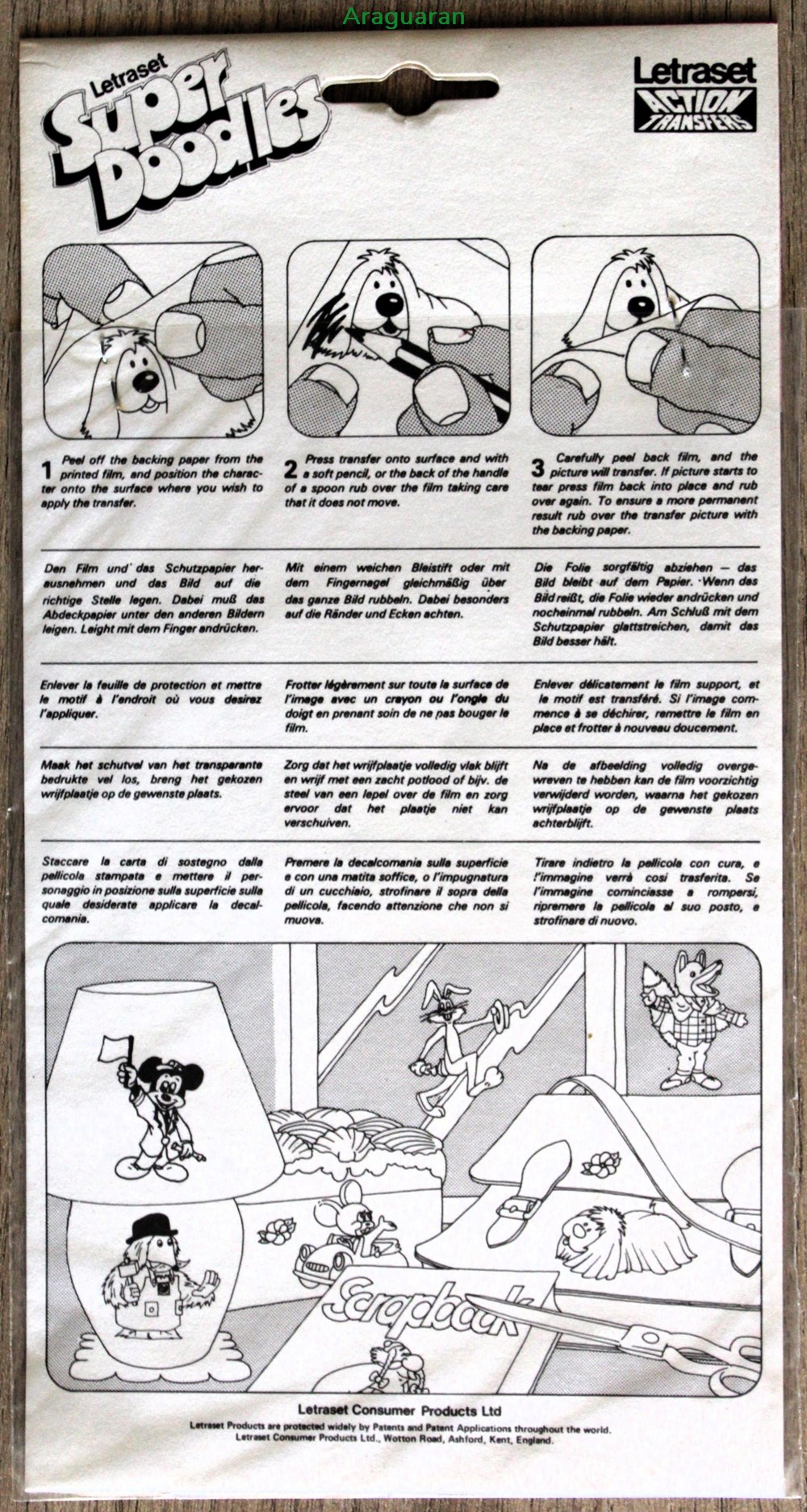divers decorations magnets autocollants decalcomanies letraset super doodles pluto