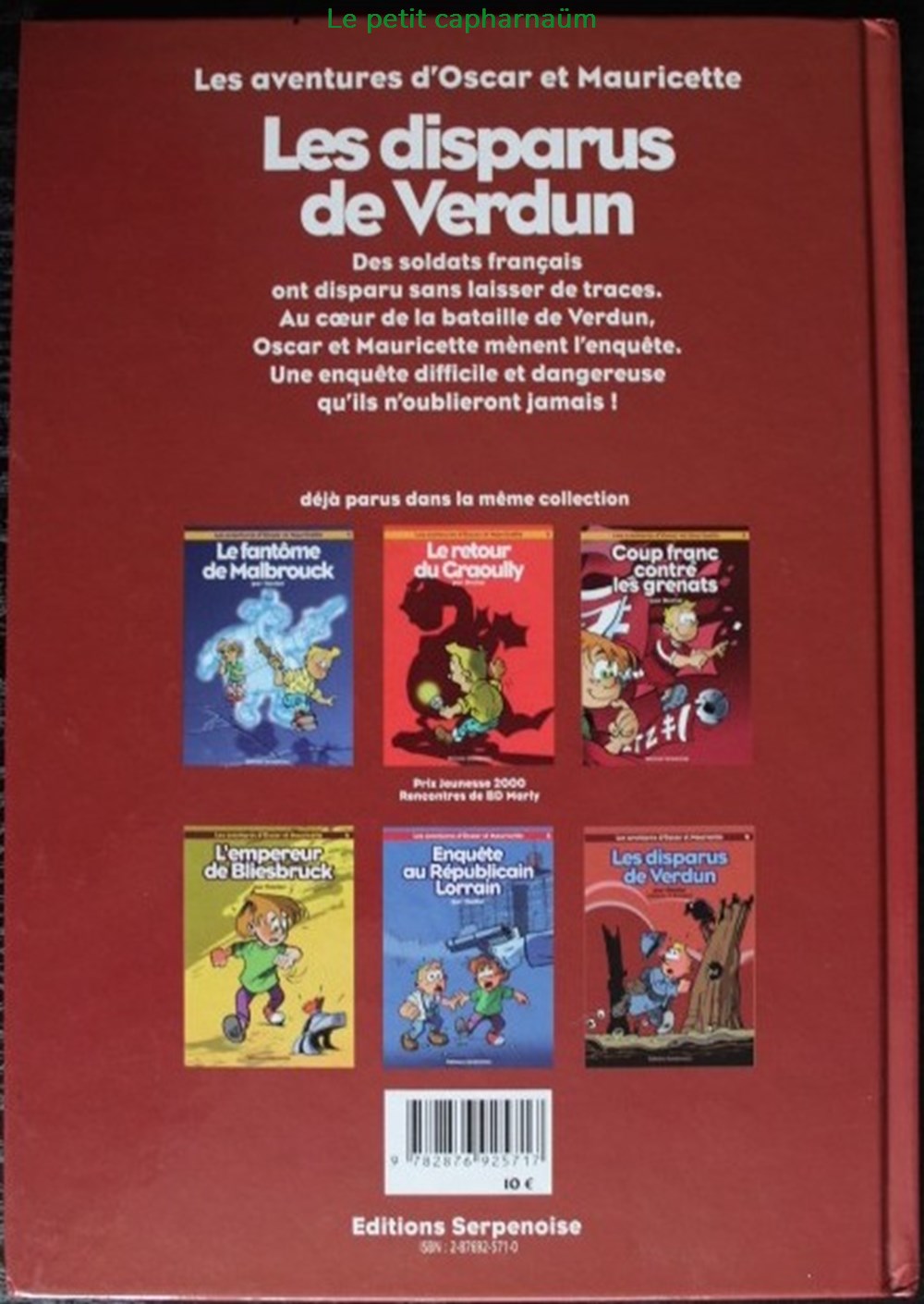 Les aventures d'Oscar et Mauricette - 06 - Les disparus de Verdun - EO 2003 Dédicacée 2 livres bd revues bandes dessinees les aventures oscar et mauricette 06 les disparus de verdun eo 2003 dedicacee