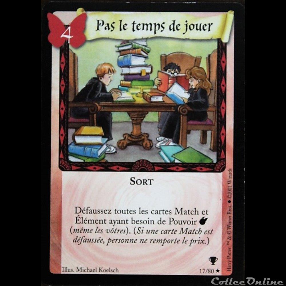 17 - Pas le temps de jouer jeux jouet jeu carte collectionner 17 pas le temps de jouer
