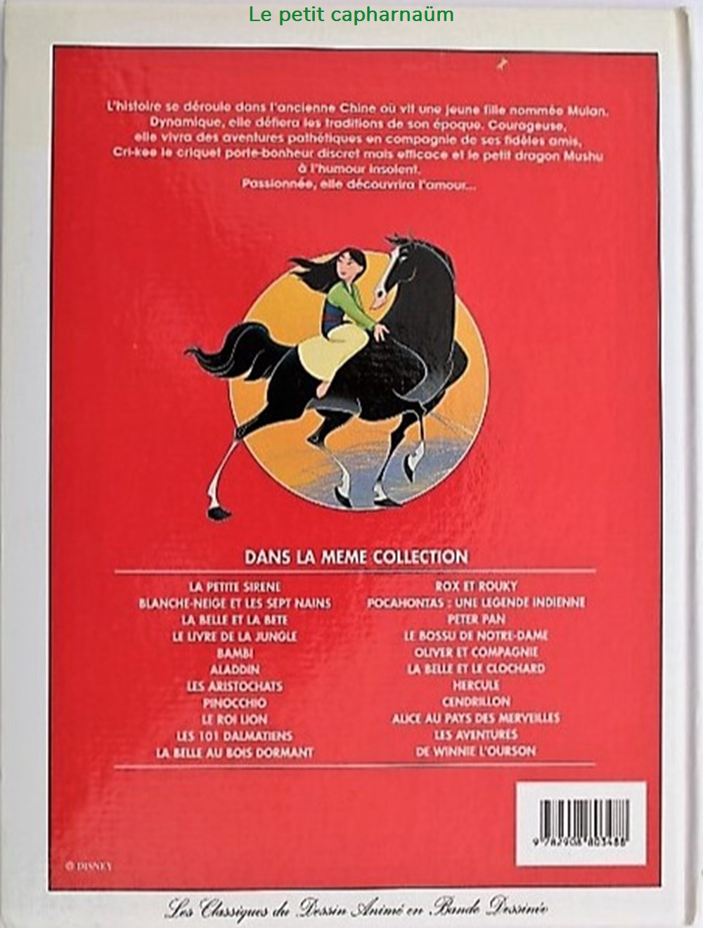 BD - 048 - Mulan - Rééd. Dargaud 1998 livres revues bandes dessinees bd 048 mulan reed dargaud 1998