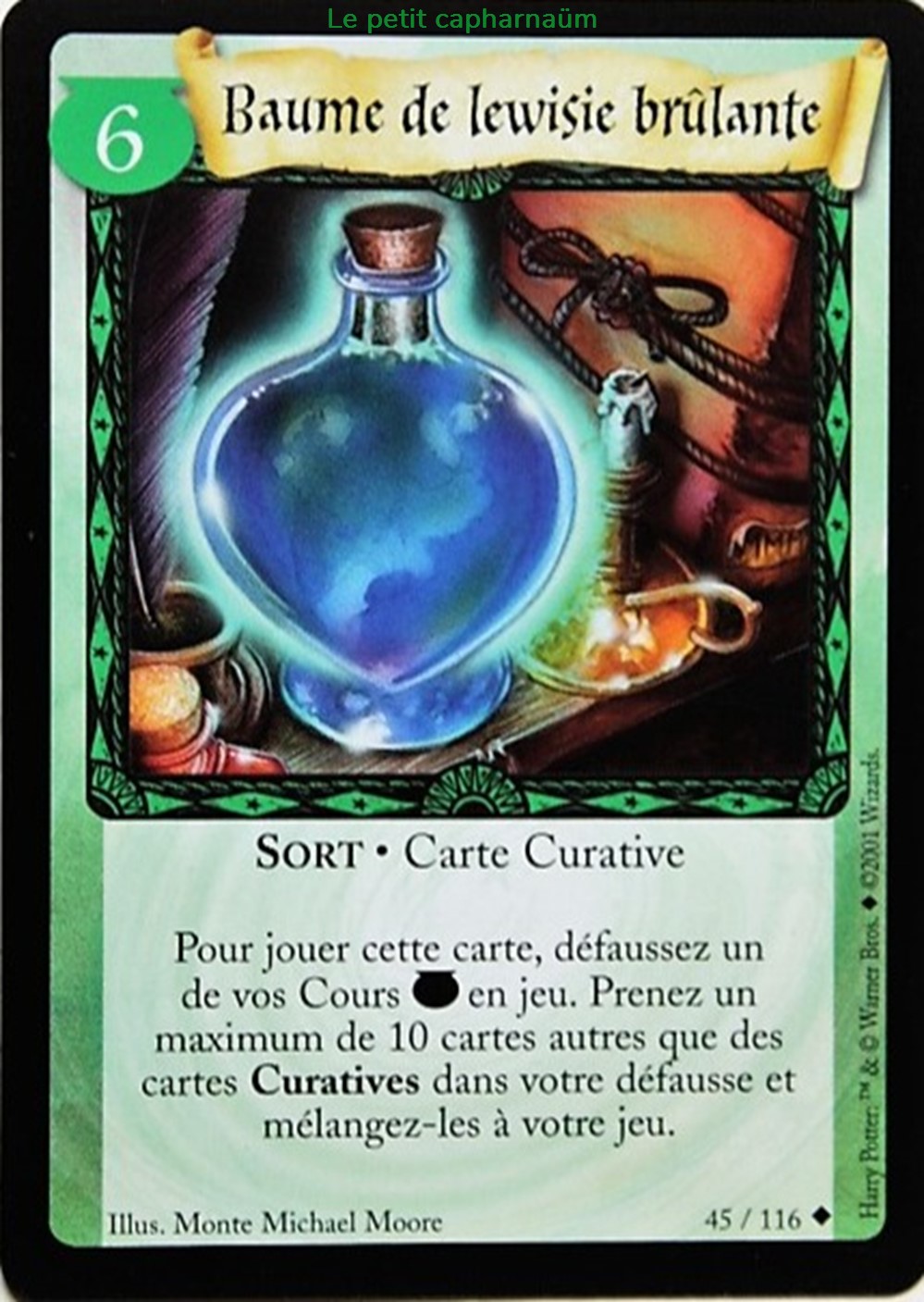 TCG Harry Potter - Set de base - 045 - Baume de lewisie brûlante - Peu commune jeux societe jouets jeu carte collectionner tcg harry potter set de base 045 baume de lewisie brulante peu commune