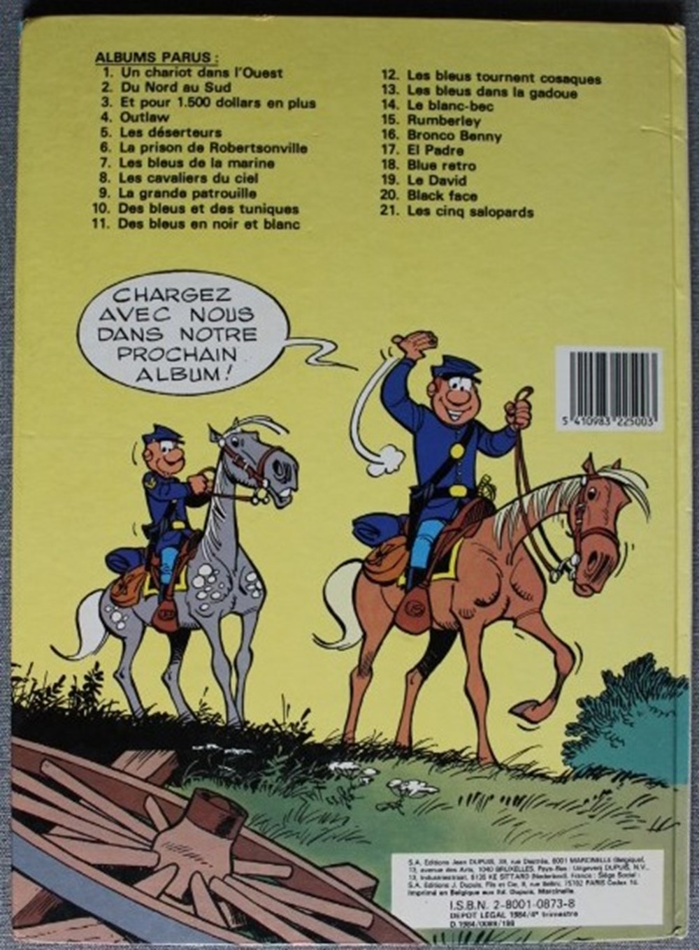 Les tuniques bleues - 16 - Bronco Benny - Rééd. 1984 livres bd revues bandes dessinees les tuniques bleues 16 bronco benny reed 1984
