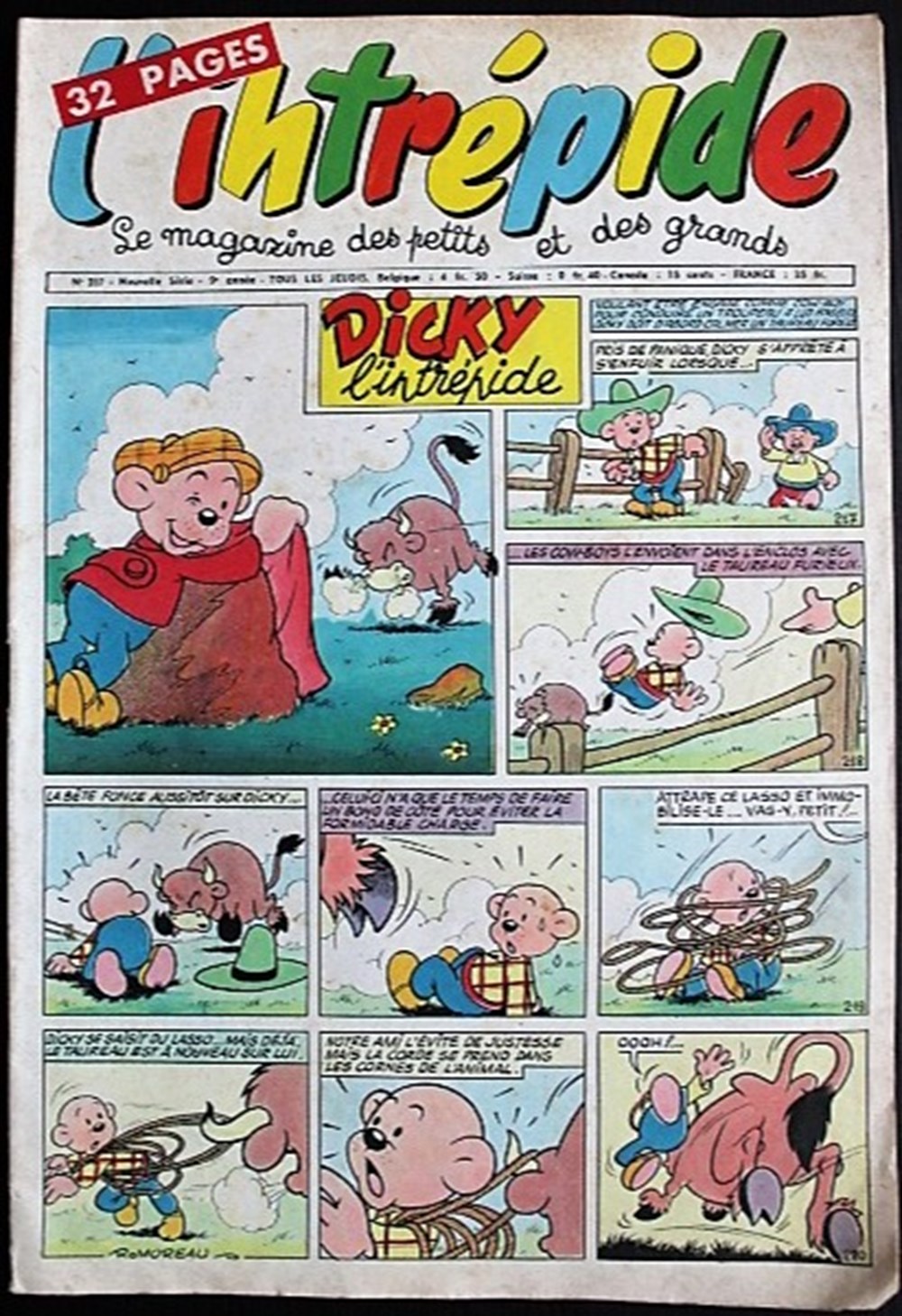 L'intrépide (2ème série) - N° 357 - 30 août 1956 livres bd revues vieux journaux l intrepide 2eme serie n 357 30 aout 1956
