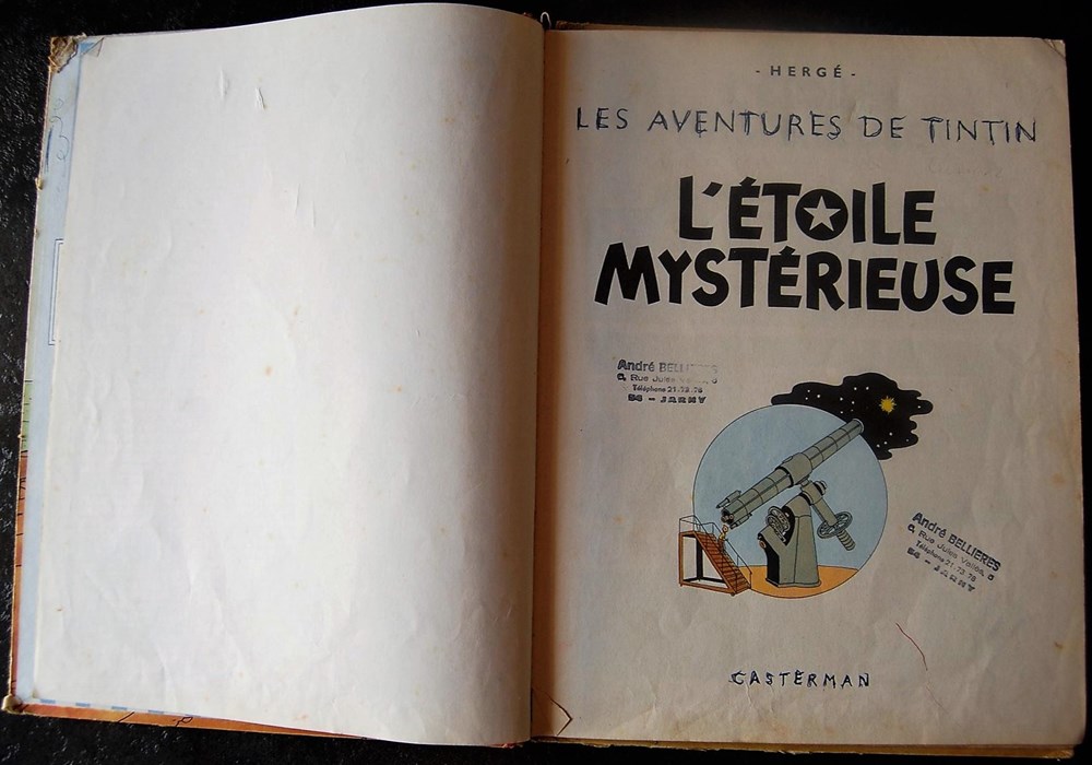 livres bd revues bandes dessinees tintin 10 etoile mysterieuse reed 1960 b29