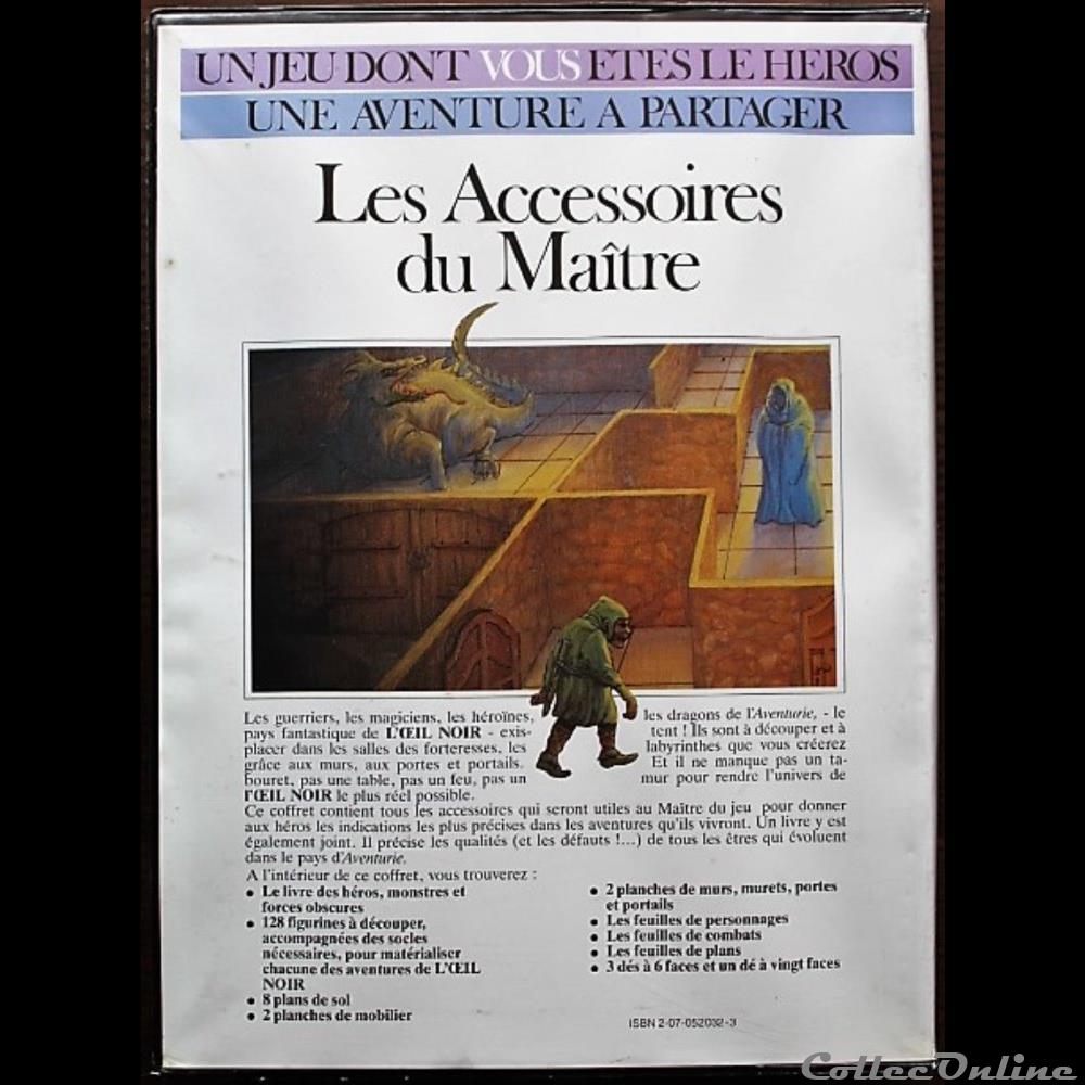 jeux jouets roles jeu de role oeil noir accessoires du maitre les